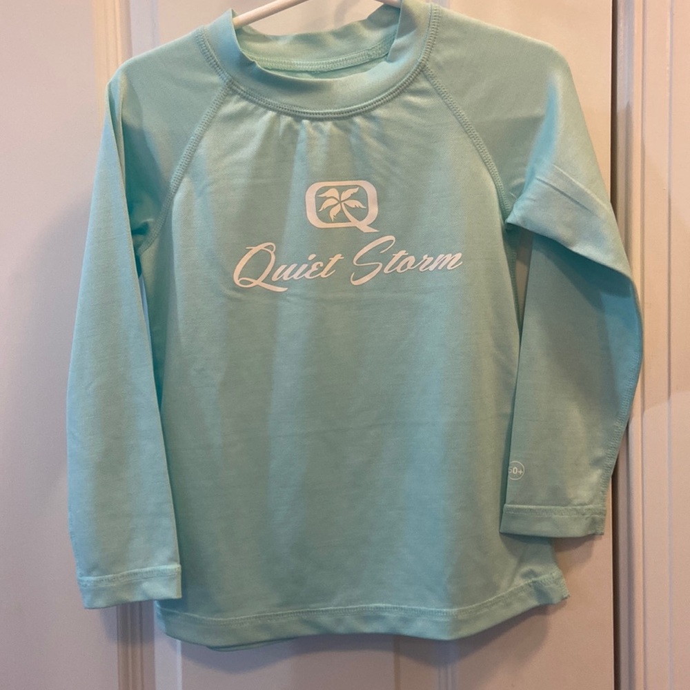 Quiet Storm Swim Shirt Unisex 4T Baby Blue